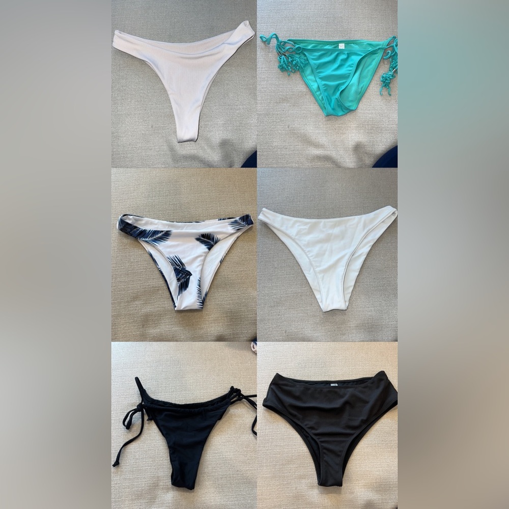 Bikini bottoms bundle (6 pieces)
